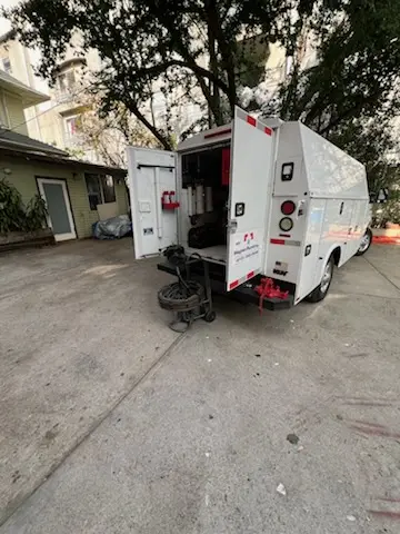 Magnet Plumbing service vehicle on-site for Water Heater Repair in Flamingo Gardens